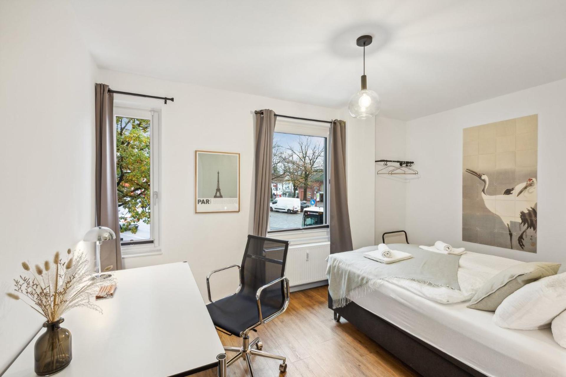 Business Apartment Kranich: 3 Zimmer, Top Infrastrukturlage Hh Langenhorn, Naehe Airport Amburgo Esterno foto